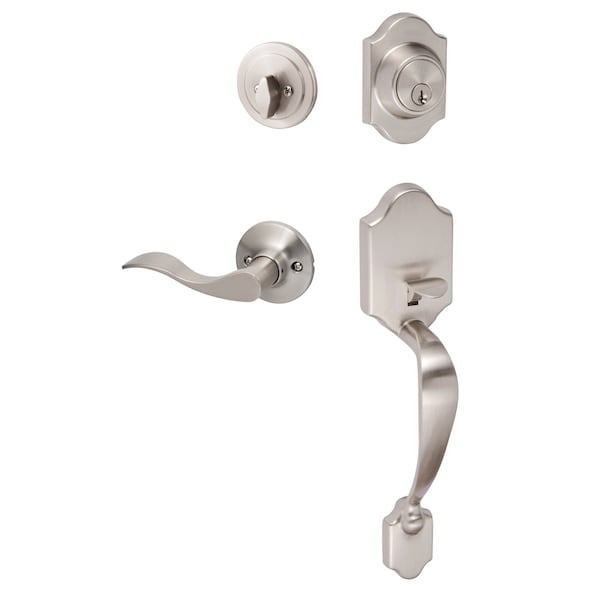 Sure-Loc Hardware Sure-Loc Hardware Coral Handleset, Snowbird handleset trim, Satin Nickel, Left Hand CR507-SB LH 15 - main